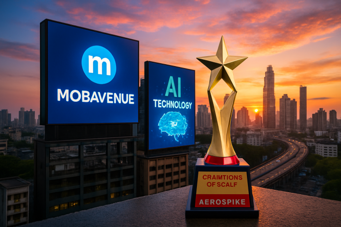 Mumbai skyline featuring Mobavenue and award